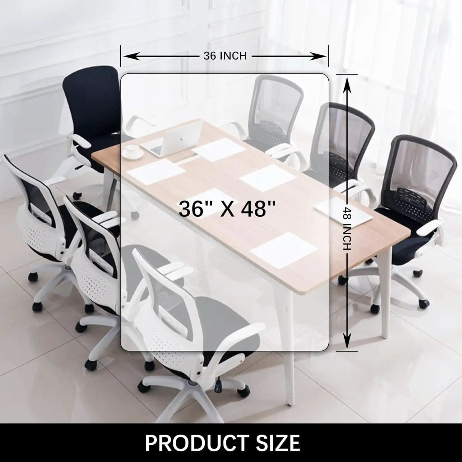 Clear Chair Mat 36 By 48 For Hard Floors Office Home from PriceLows™