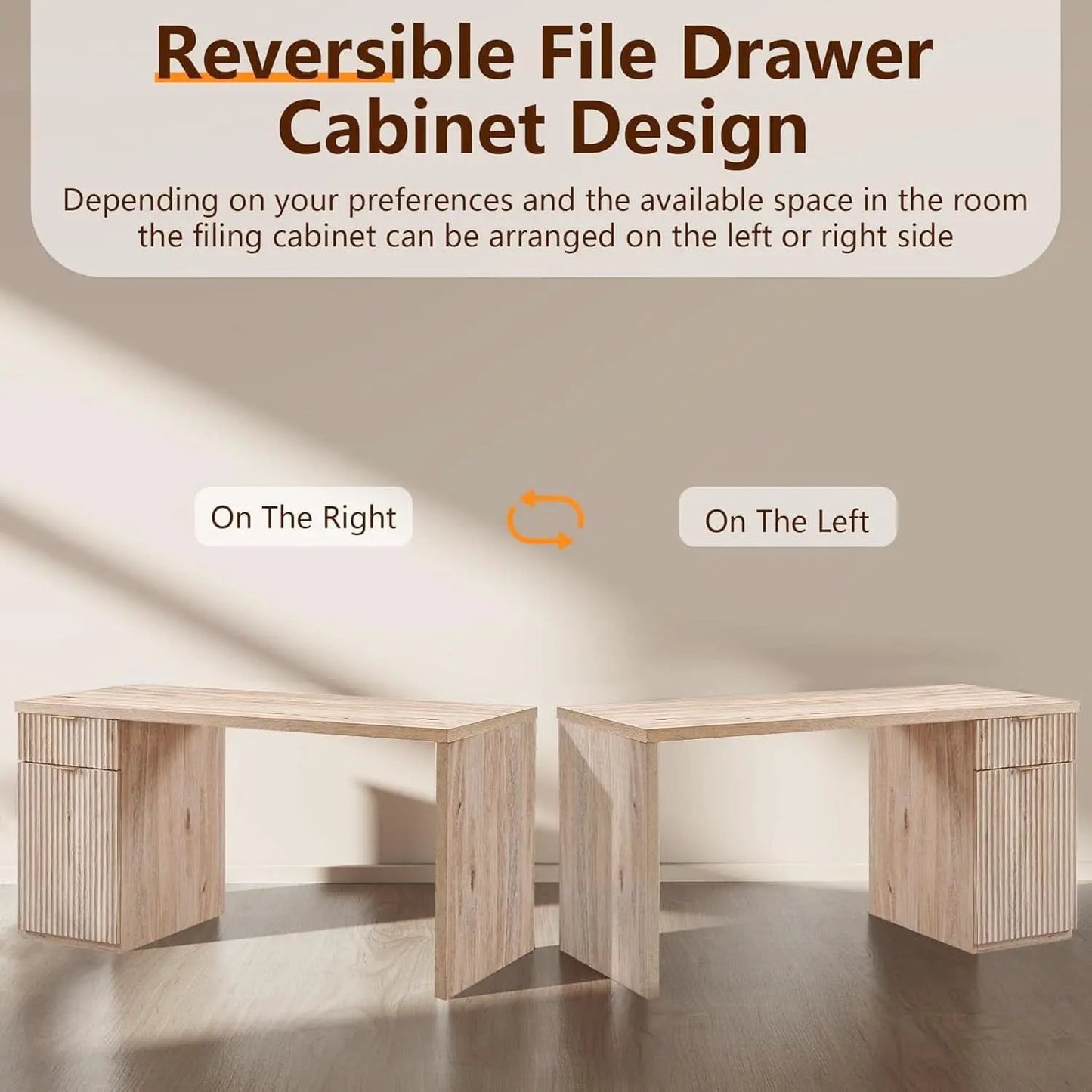 60 Inch Handcrafted Executive Desk With Generous Storage from PriceLows™