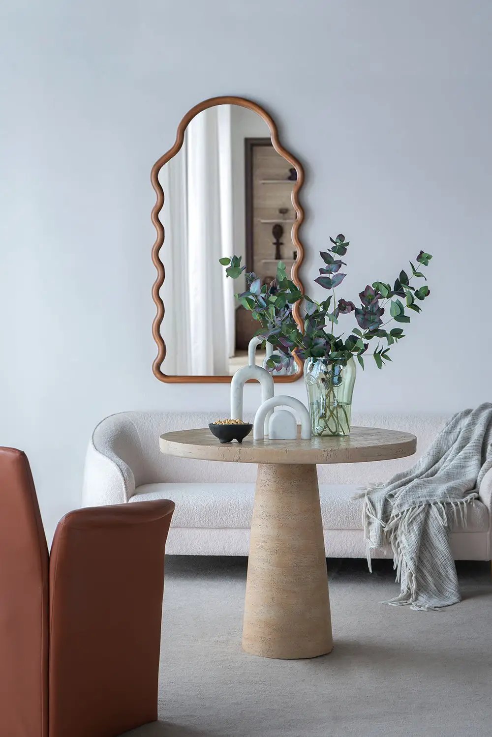 Round Pedestal Dining Table | 36 Inch Diameter | Magnesium Construction | Compact Size