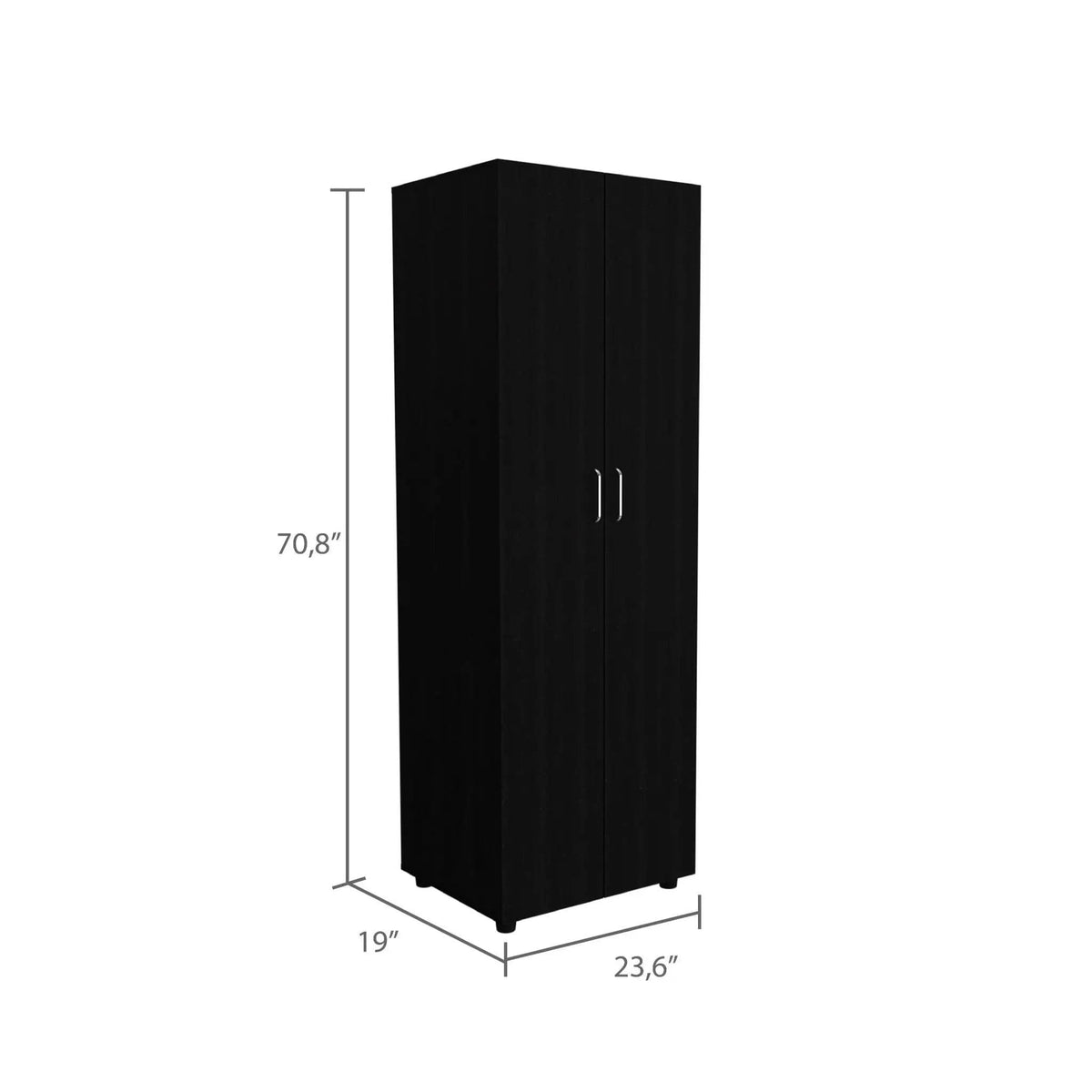 Armoire Organiser, Two Shelves, Rod, Double Door Cabinet Armoire Wardrobe | 2 Pieces | Bedroom Furniture | Bedroom