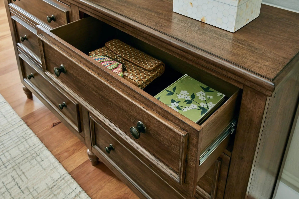 Sturlayne Dresser And Mirror | Dresser & Mirror | Mdf | Brown