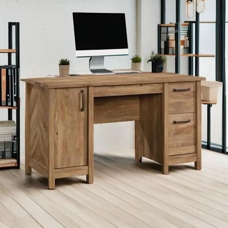 Cannery Bridge Desk Sindoori Mango Featuring Drawers from PriceLows™