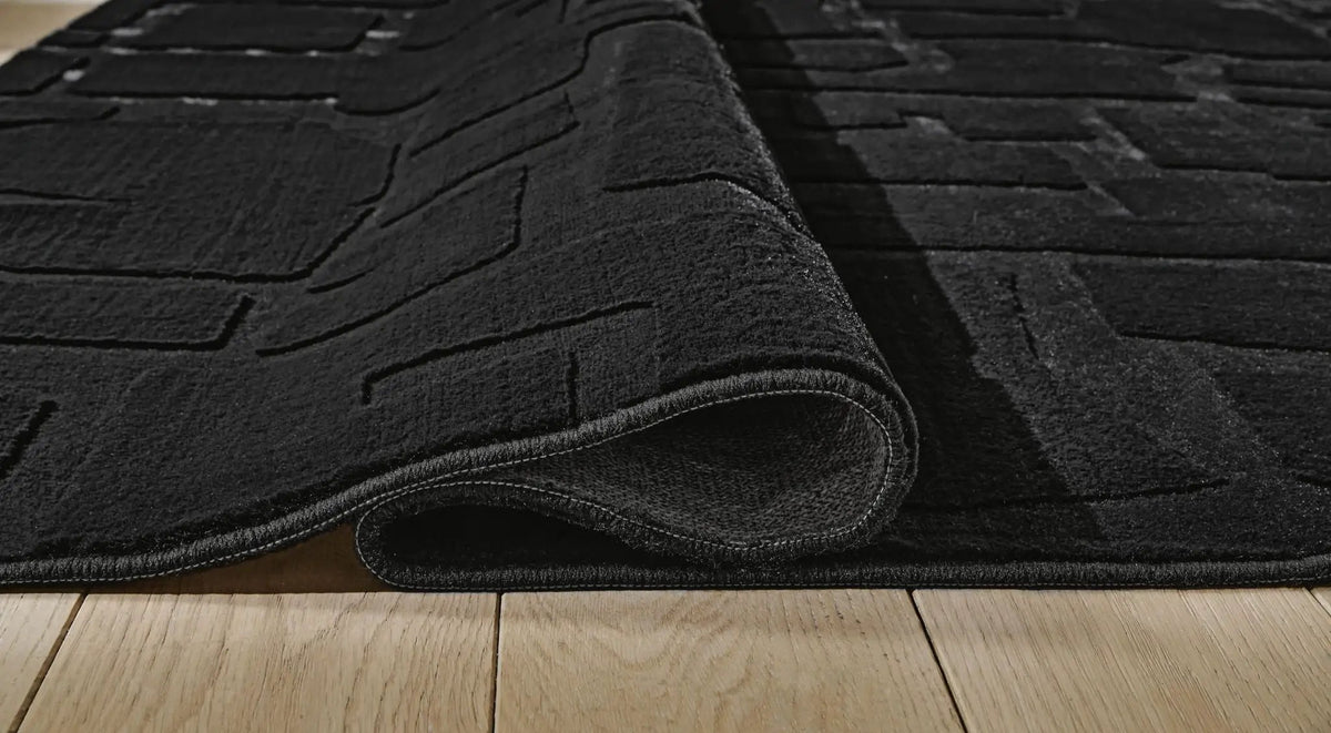 Gibbswell Washable Rug | Faux Fur | Abstract Design | 96 x 119.75 Inch