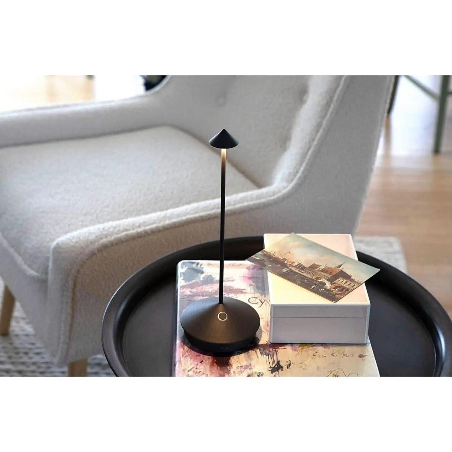 Pina Pro Cordless LED Table Lamp Dark Grey Indoor Outdoor from PriceLows™