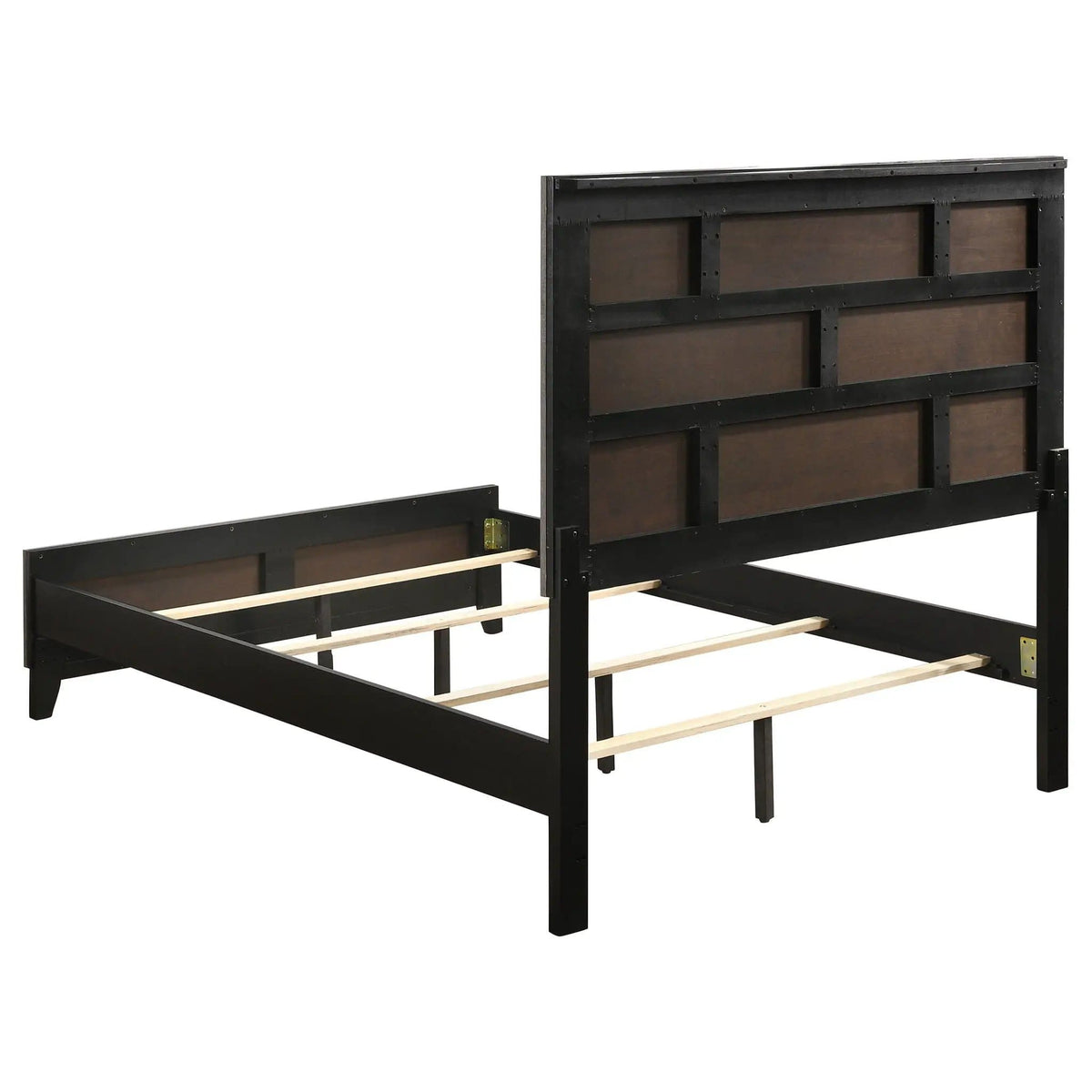 Watson Five-piece Full Bedroom Set Grey | 57.25 x 78.75 x 56.5 in | Rubberwood & Engineered Wood | Oak