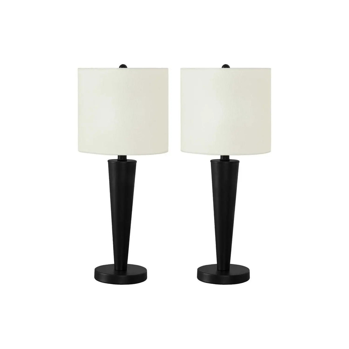 Table Lamp Set Of 2 | 24 Inch Height | USB Port | Rotary Switch