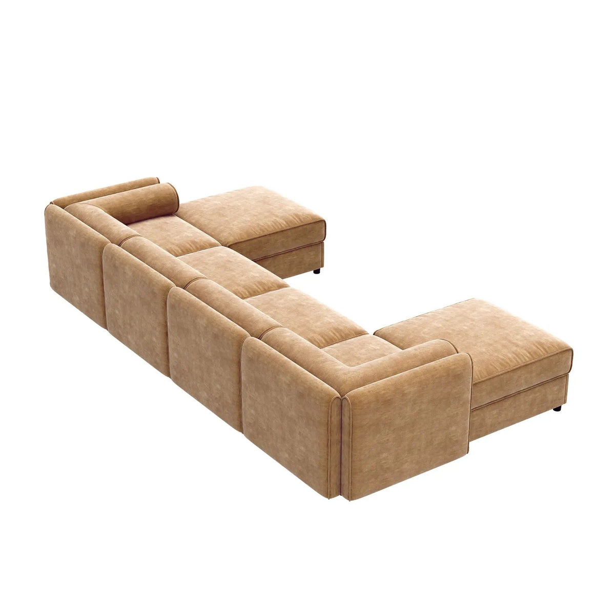 Contemporary Elegant Sofa With Storage And Ottoman 2 Piece Living Room Set | 2 Piece Living Room Set | Living Room Furniture | Living Room