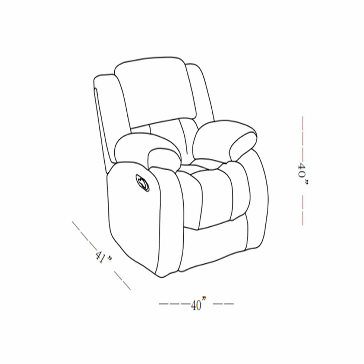 Stonic Glider Recliner Modern Design Glider Chair | 2 Pieces | Fabric | Living Room