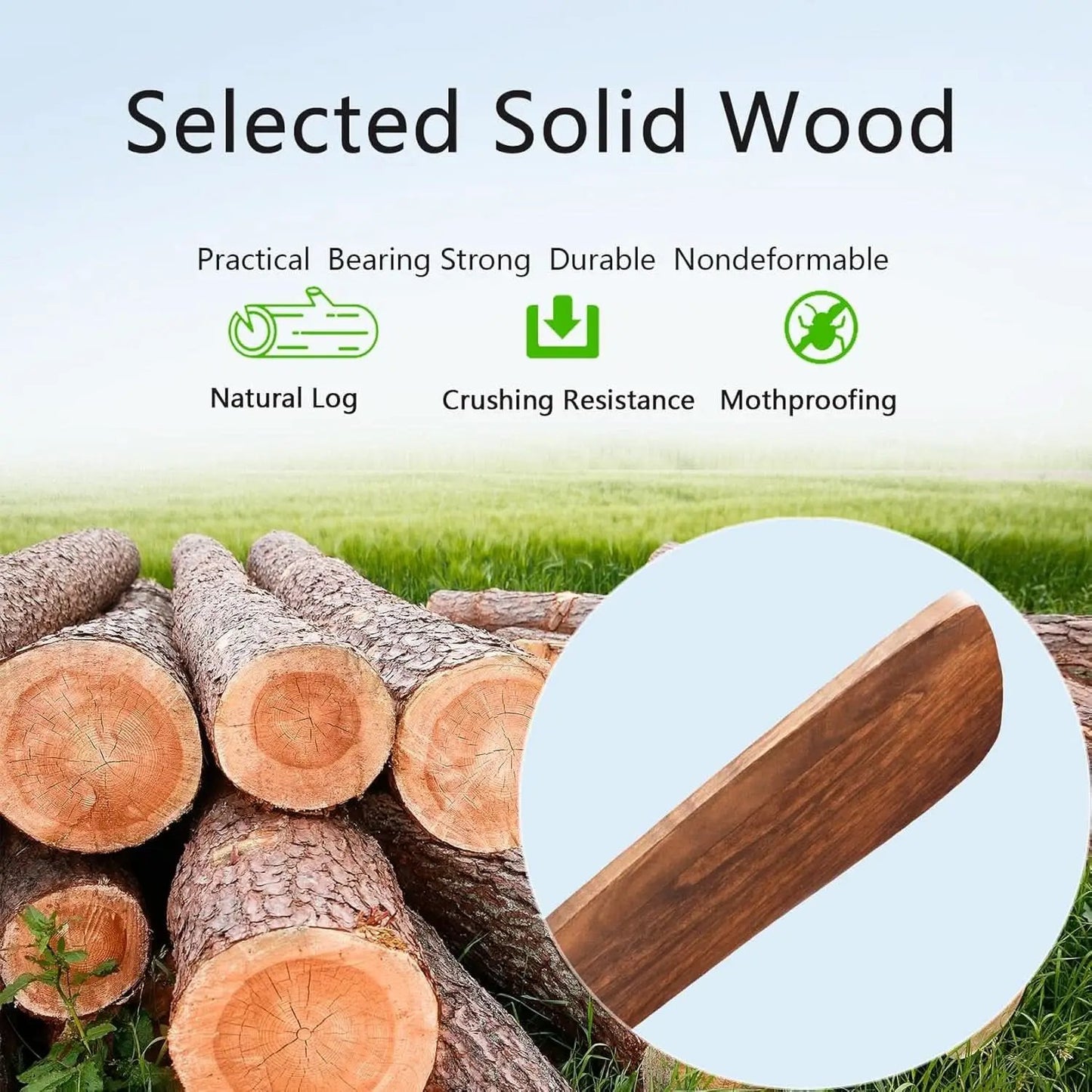 52 Inch Solid Wood Ceiling Fan With Light And Remote from PriceLows™