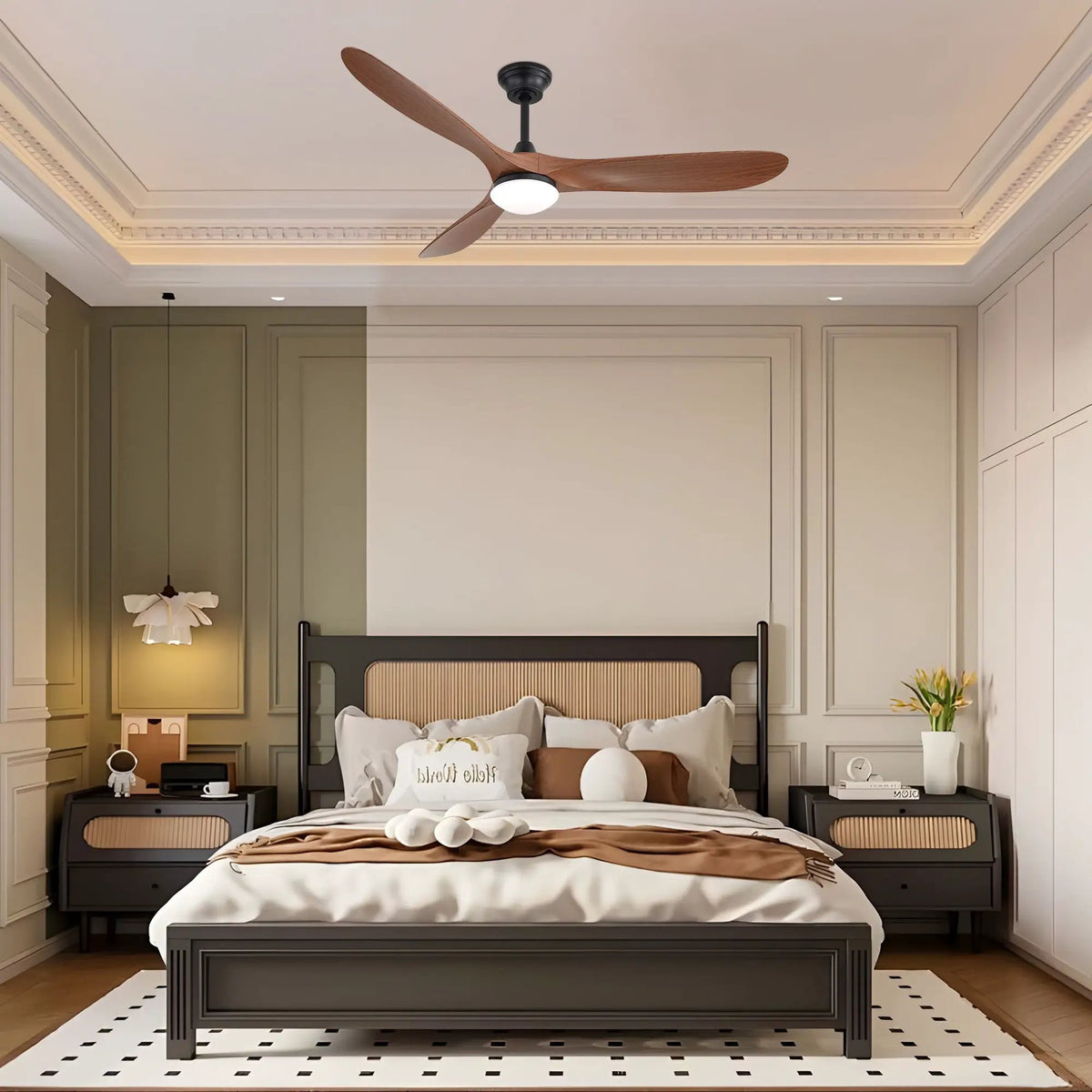 Smart Ceiling Fan | 60 Inch Span | Alexa Voice Control | Reversible DC Motor