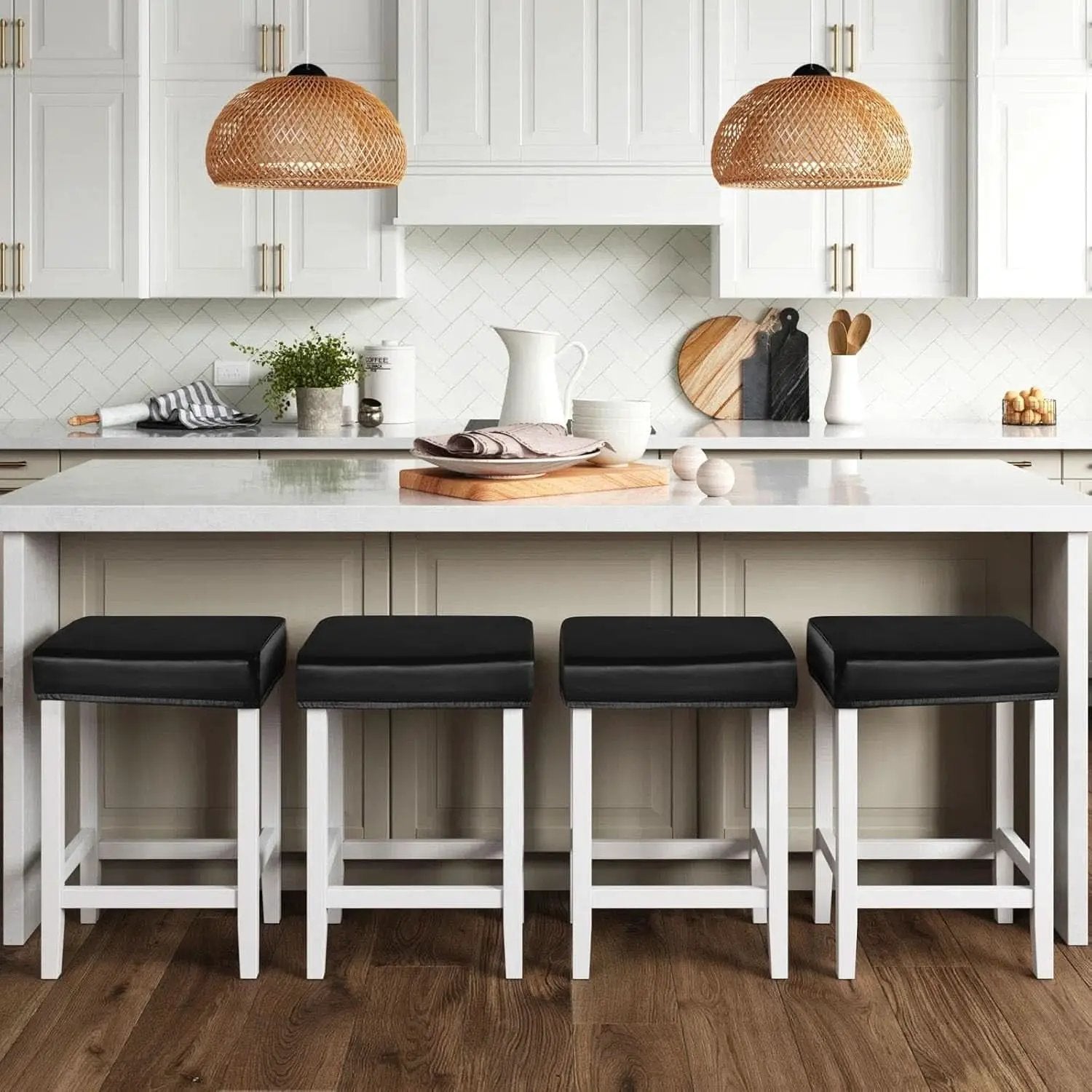 Rectangular Bar Stool Covers 4 Pack Stretch Waterproof from PriceLows™