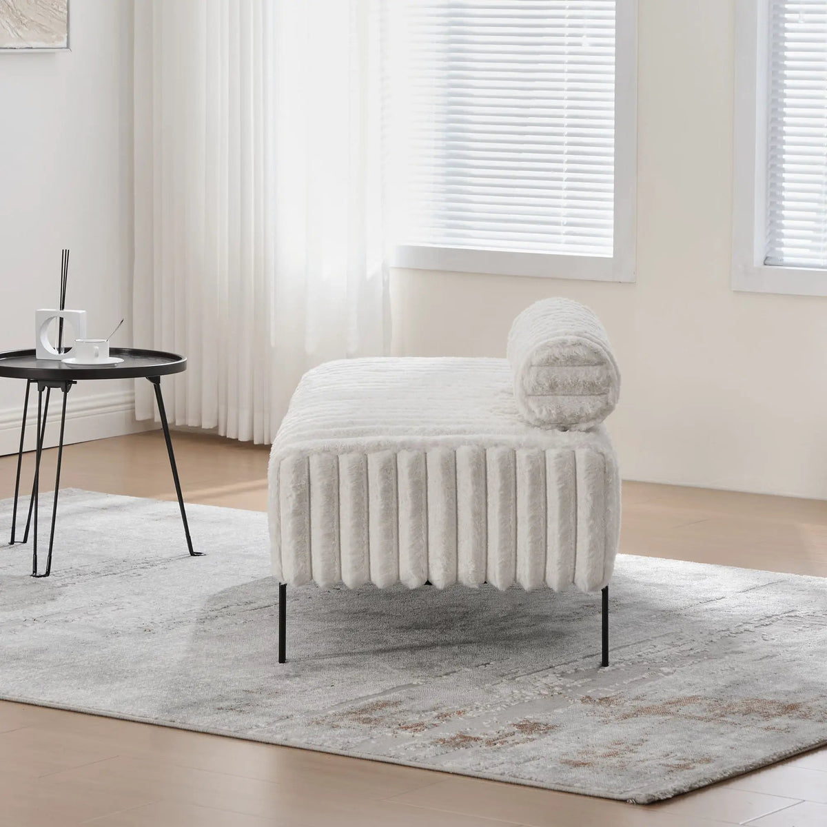 Mini Loveseat | Adjustable Backrest | Soft Upholstery | Sleek Elegant Design