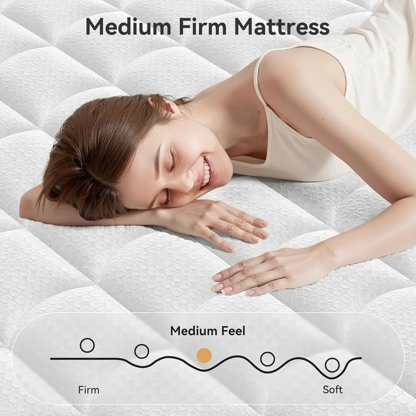 King Size Mattress With Pocket Springs Temperature Regulated from PriceLows™