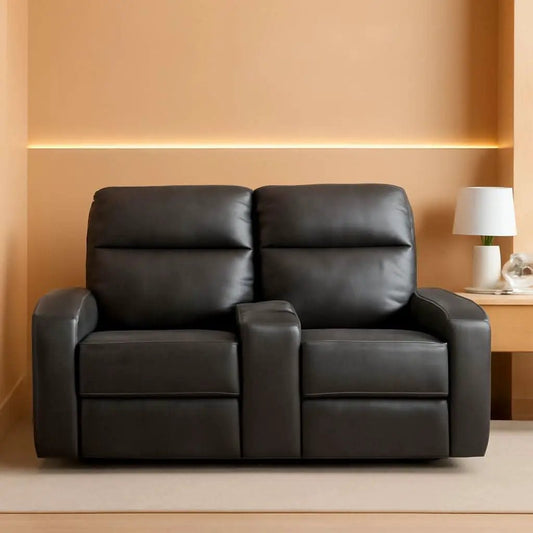 Dark Grey Zero Wall Power Recliner Loveseat With USB Ports from PriceLows™