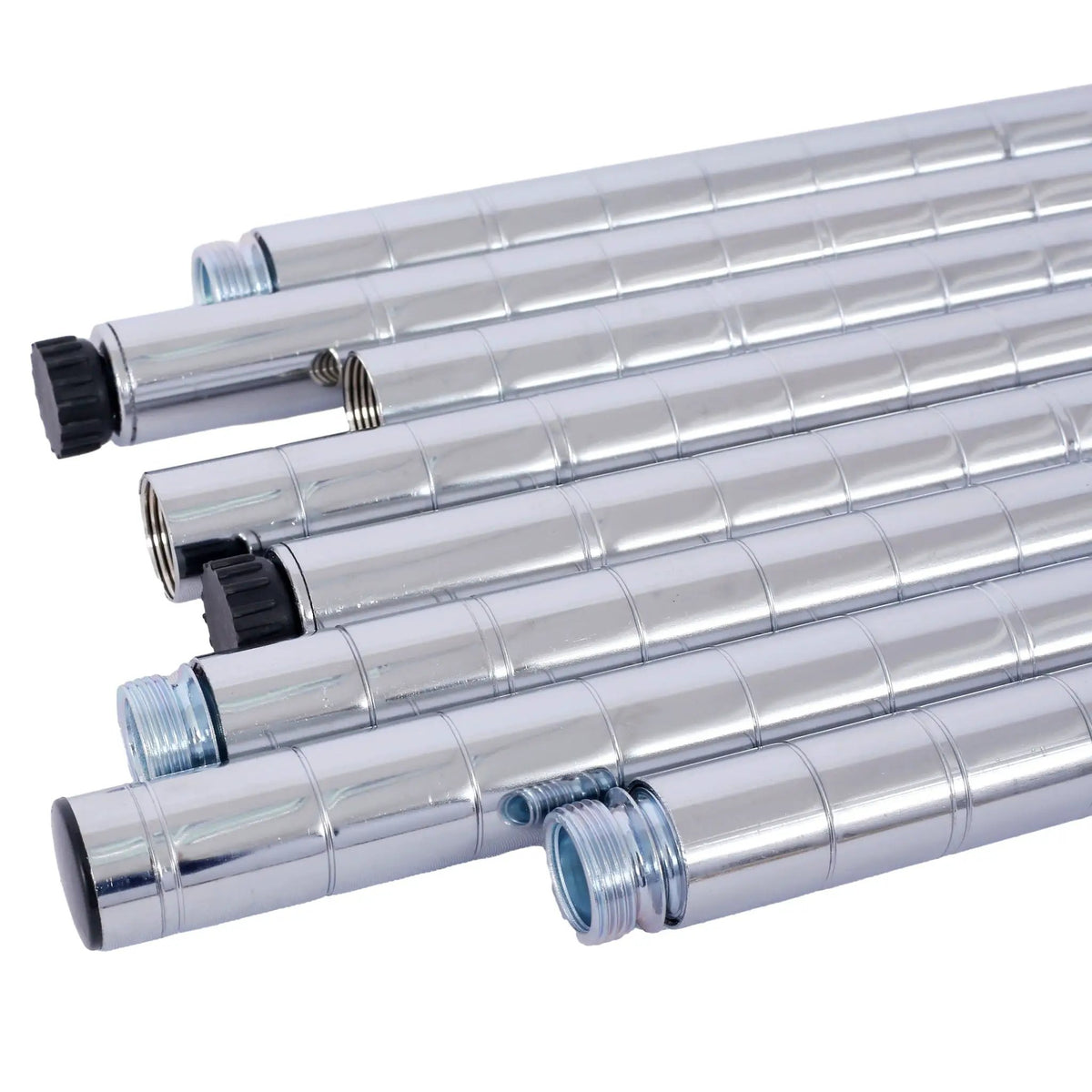 7 Tier Wire Shelving Unit | 2450 Lb Capacity | Adjustable 1 Inch Increments | Wheels Included