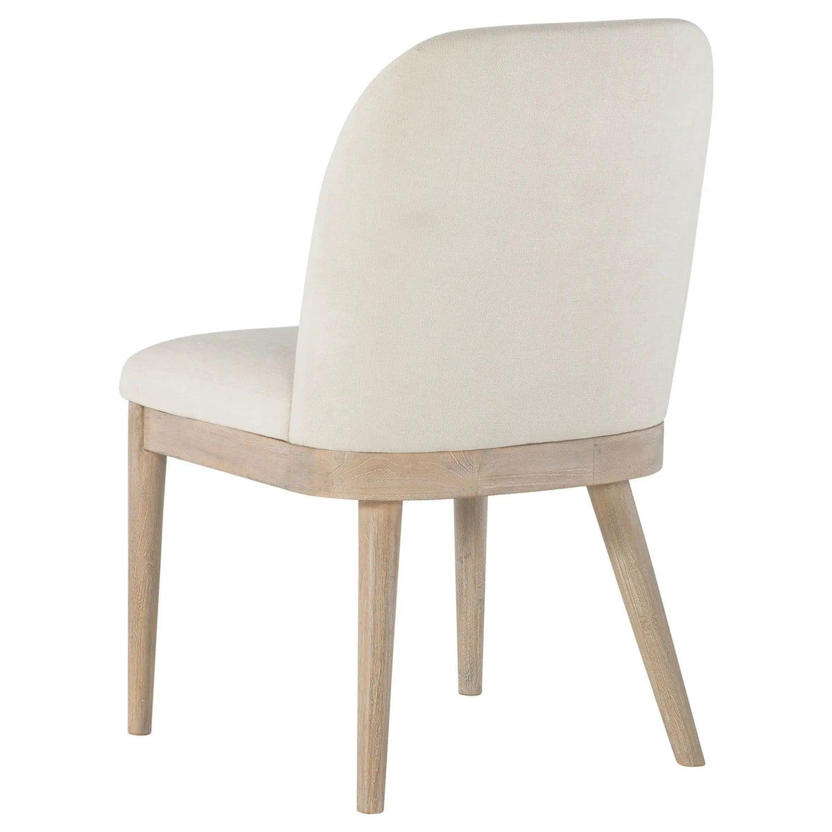 Solano Upholstered Dining Side Chair Beige (Set of 2) | 20.5 x 24 x 35.25 in | Engineered Wood & Fabric | Dining Room