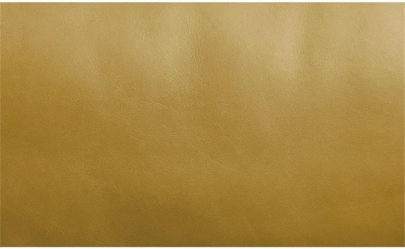 Radia Sofa With Pillow Yellow Turmeric Top Grain Leather from PriceLows™