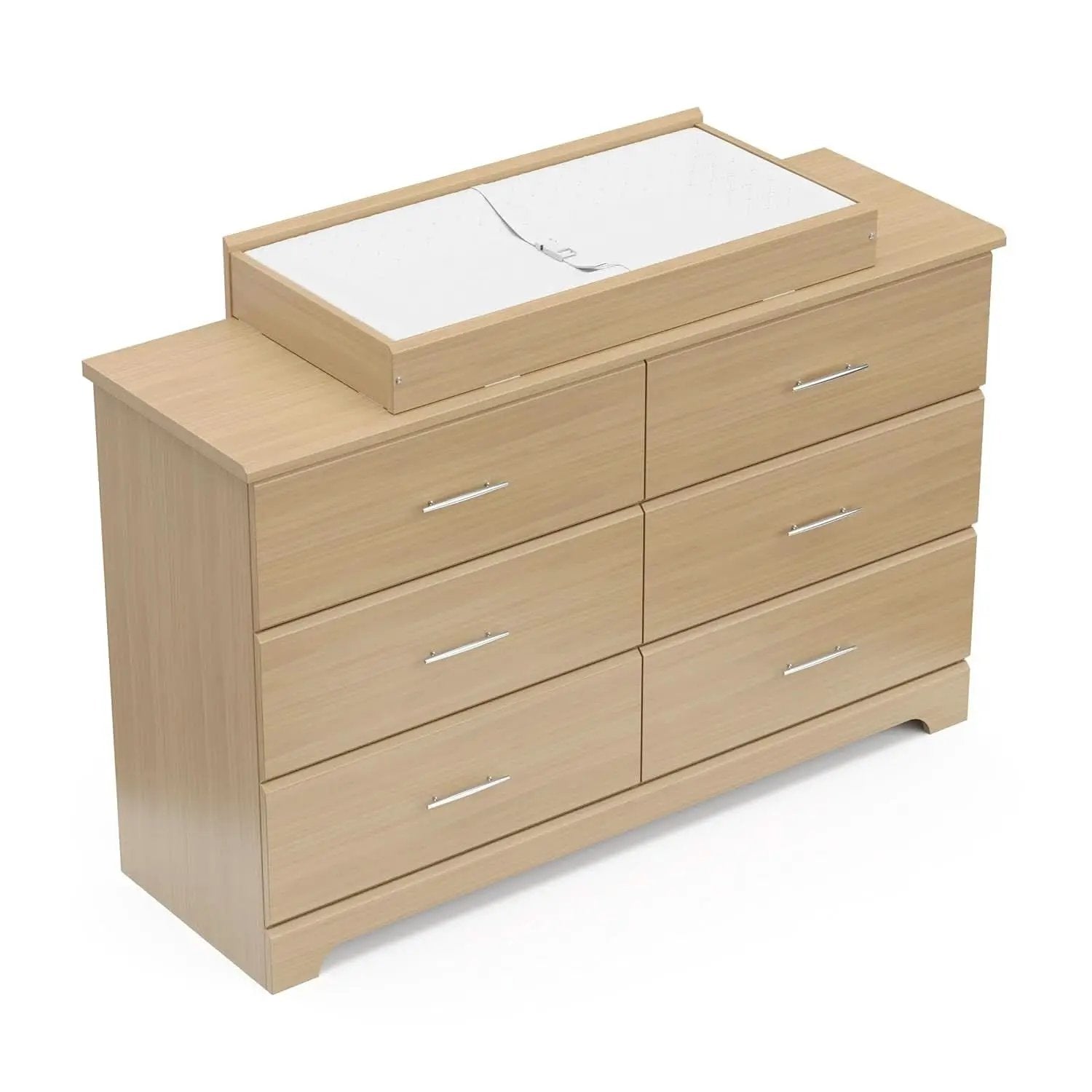 Brookside 6 Drawer Dresser Driftwood Nursery Furniture from PriceLows™