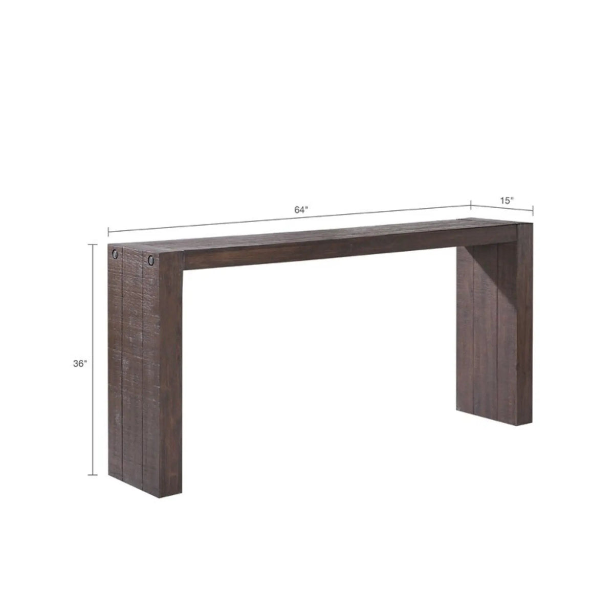 Modern Console Table | 54 Inch Width | Solid Wood Construction | Clean-Lined Design