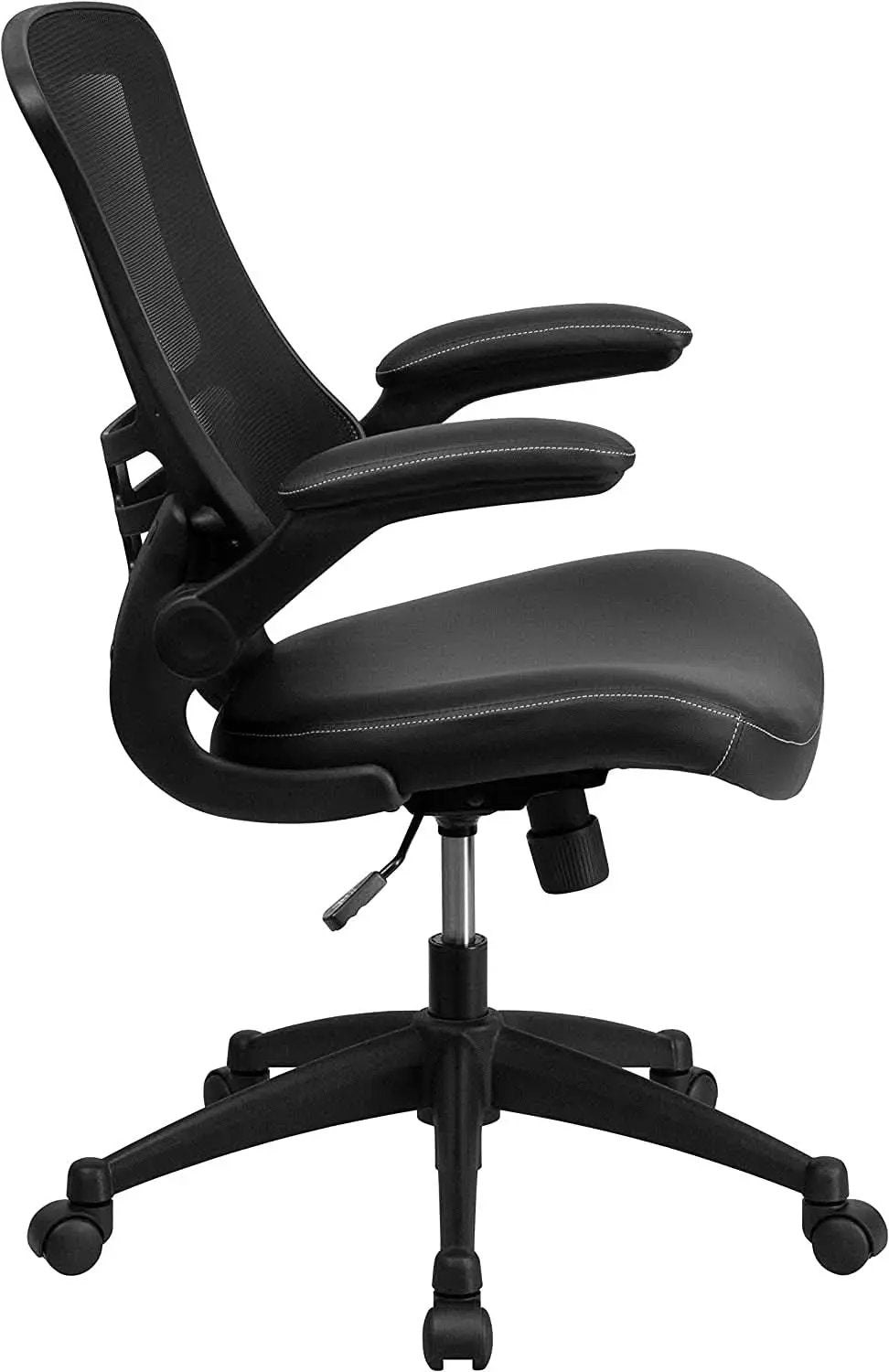 Kelista Mid-Back Ergonomic Office Chair With Adjustable Height, Black from PriceLows™