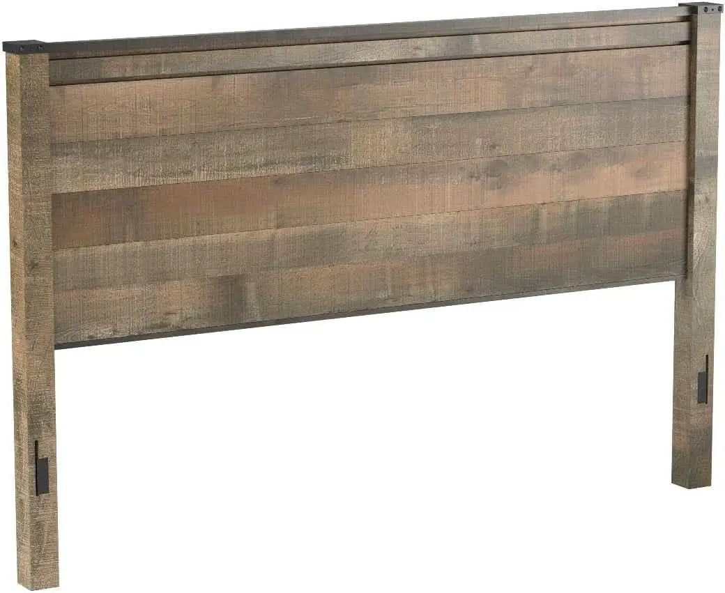 Rustic King Headboard with Charming Plank Details from PriceLows™