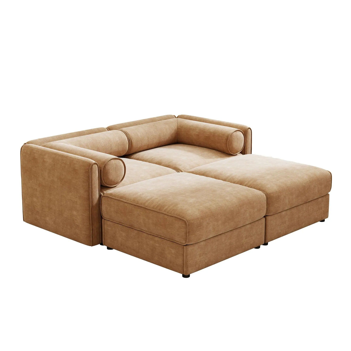 Contemporary Elegant Sofa With Storage And Ottoman 2 Piece Living Room Set | 2 Piece Living Room Set | Living Room Furniture | Living Room