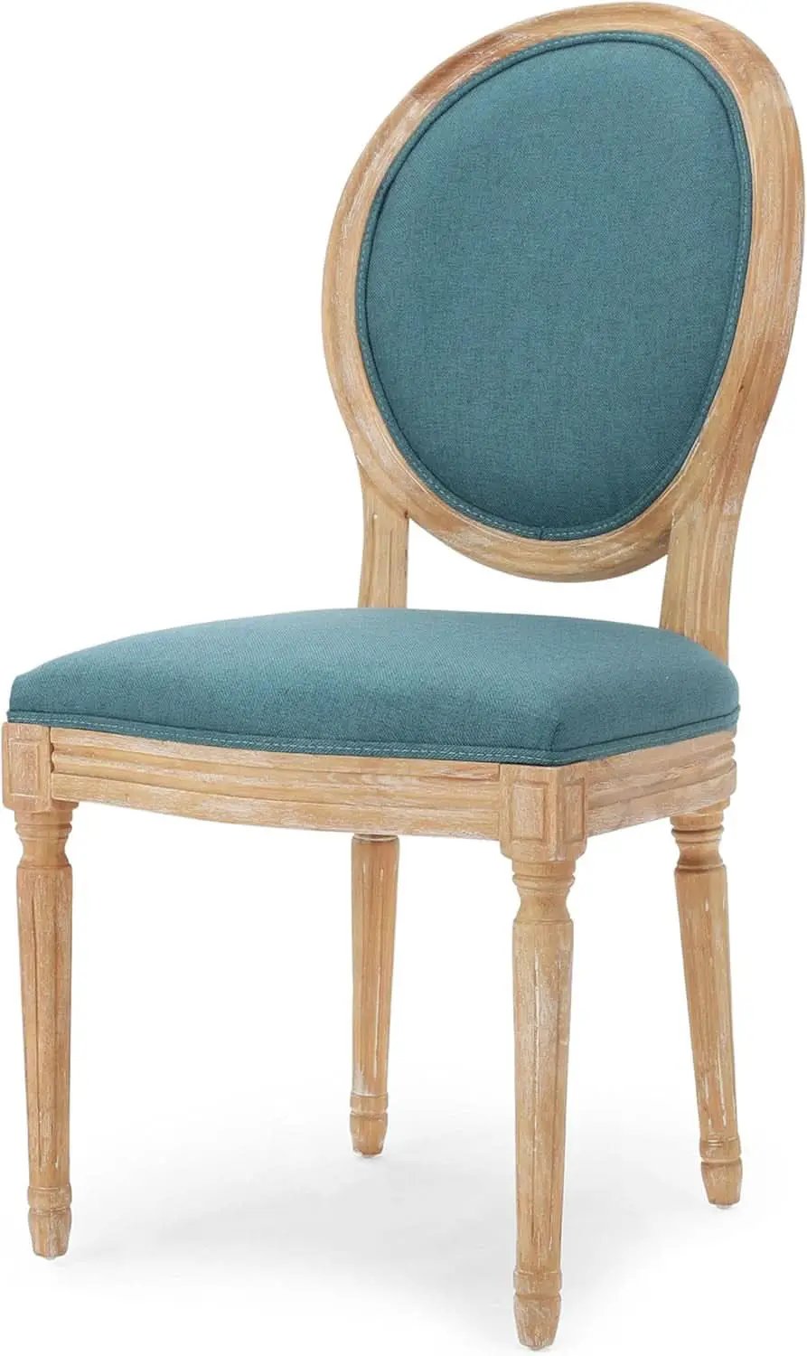 Phinnaeus Fabric Dining Chairs Set Dark Teal Two Piece from PriceLows™