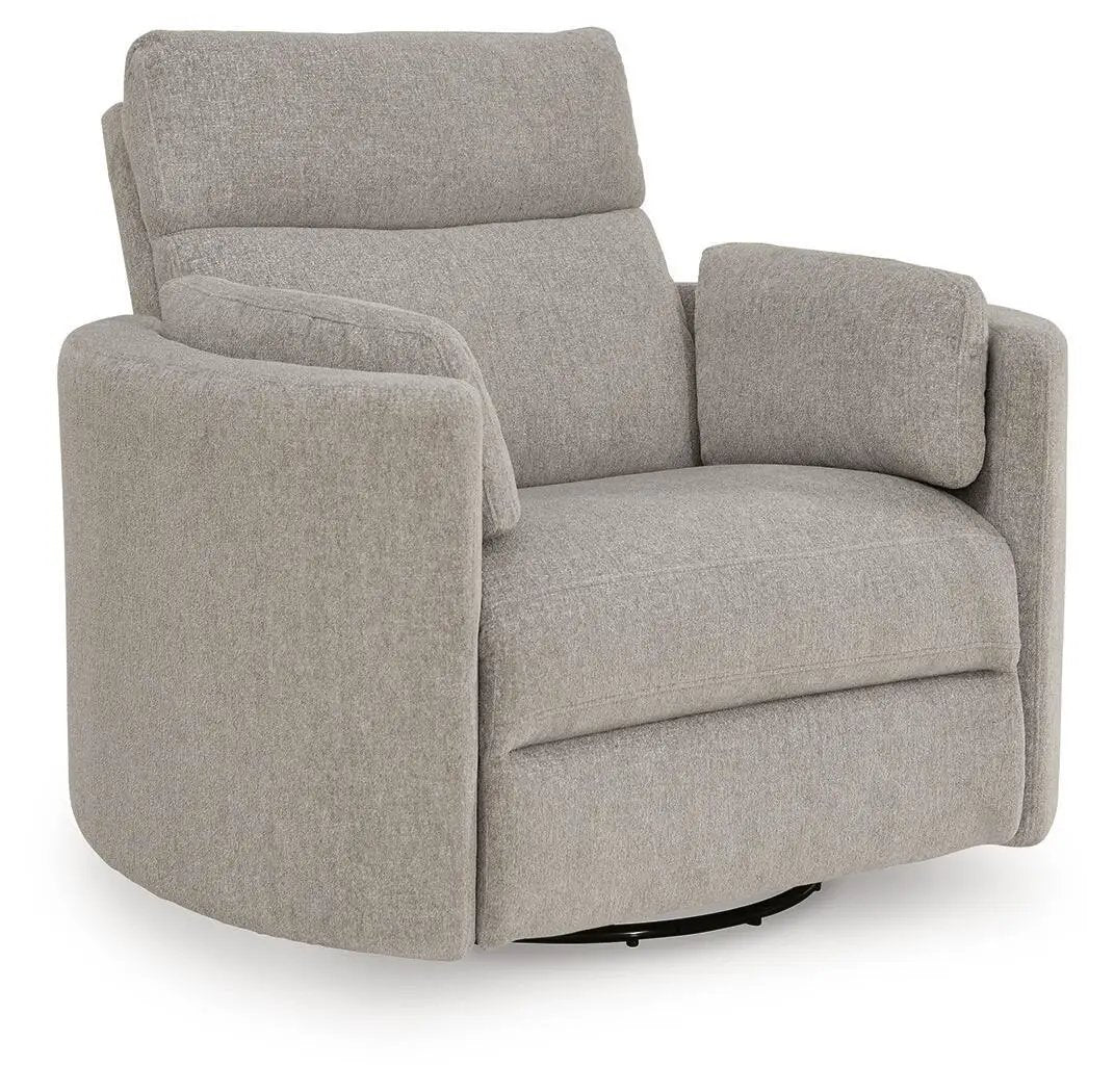 Swivel Glider Power Recliner | Performance Fabric | One Touch Control | Flint