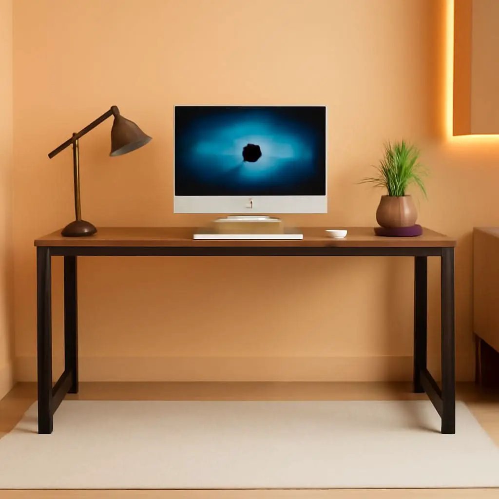 63 Inch Rustic Brown Computer Desk For Home Office from PriceLows™