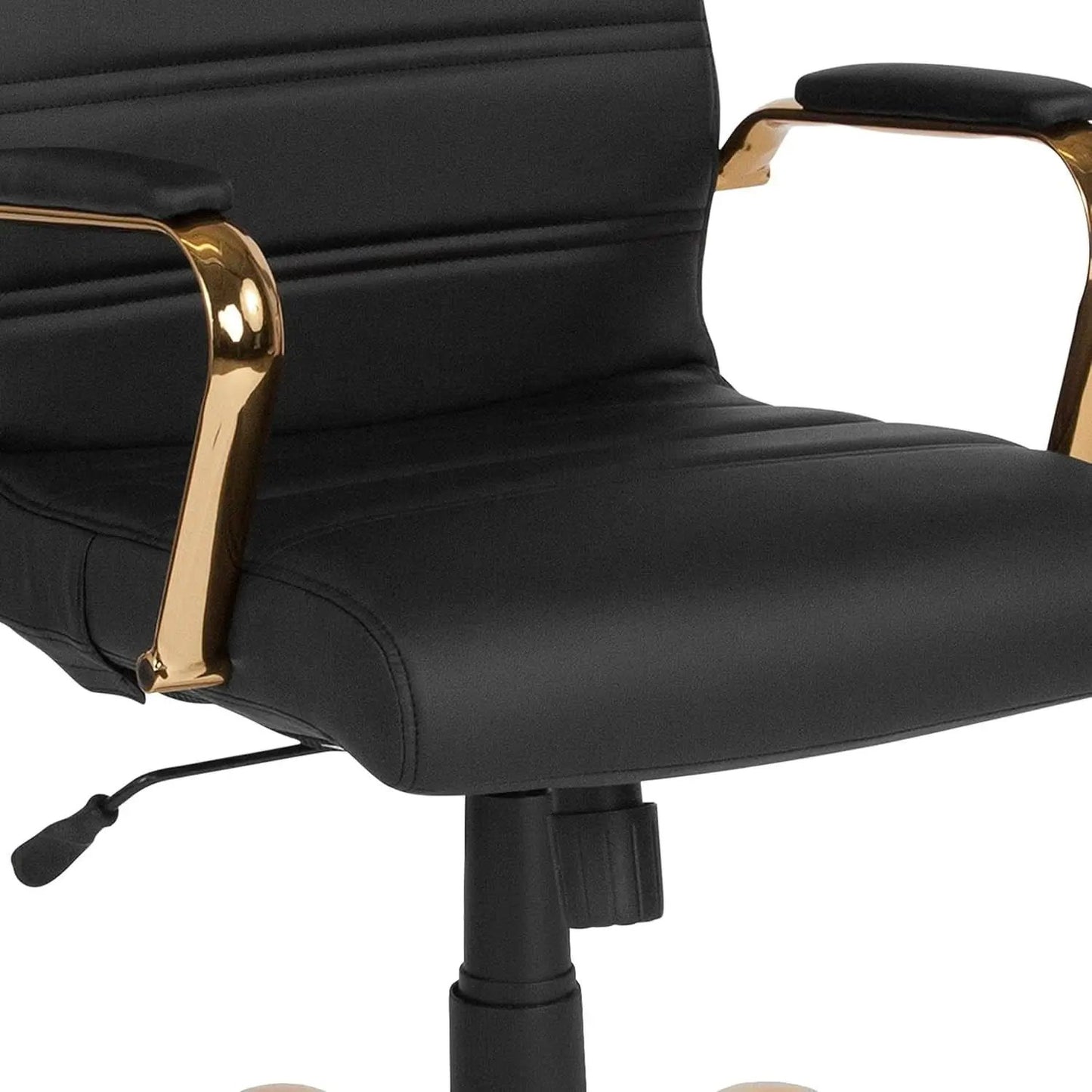 Whitney Black High Back Leathersoft Desk Chair Swivel from PriceLows™