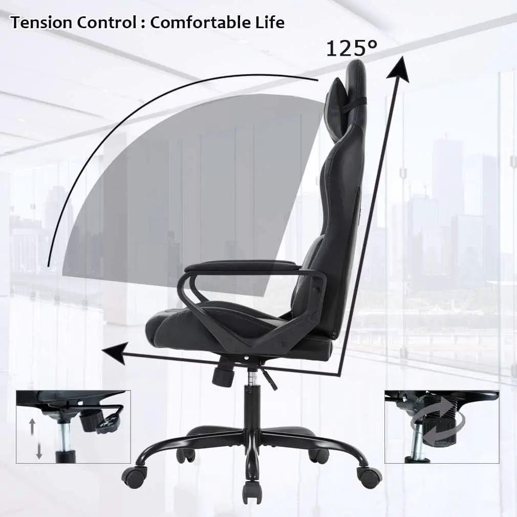 Gaming Chair With Ergonomic Adjustable Lumbar Support from PriceLows™