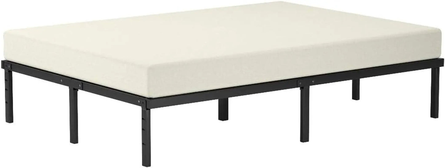 Full Platform Bed Frame With Storage Noiseless Heavy Duty from PriceLows™