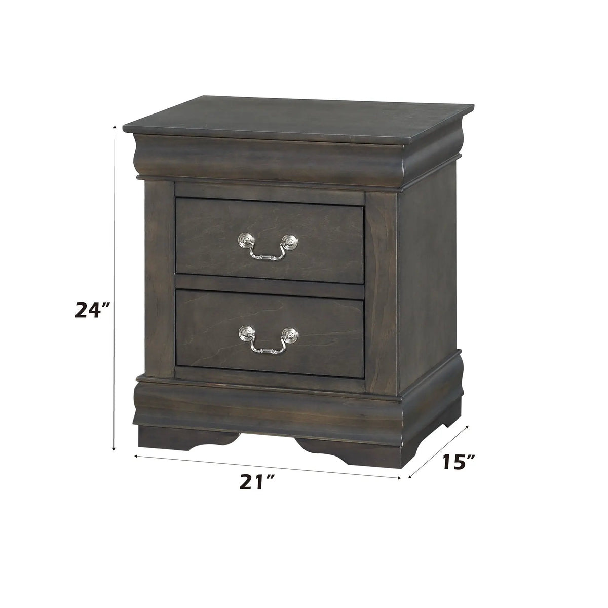 Nightstand | Modern Style | Two Large Drawers | Durable Frame