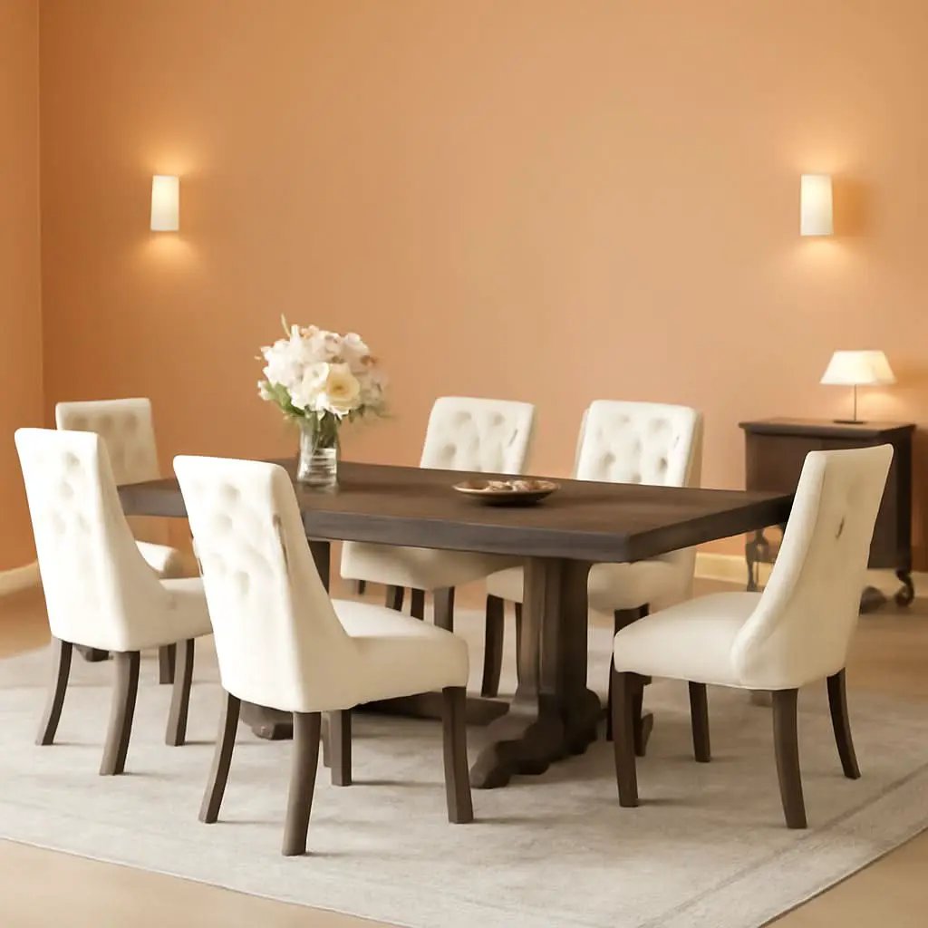 Beige Tufted Contemporary Dining Chairs Collection from PriceLows™