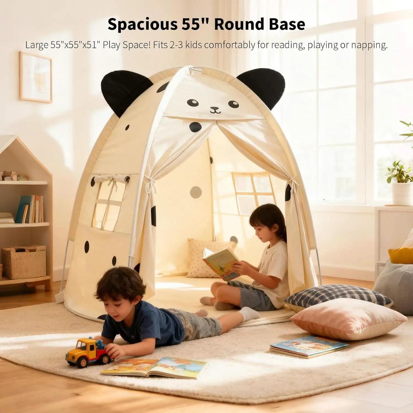 Kids Play Tent 55Inch Peach Premium Quality Indoors from PriceLows™