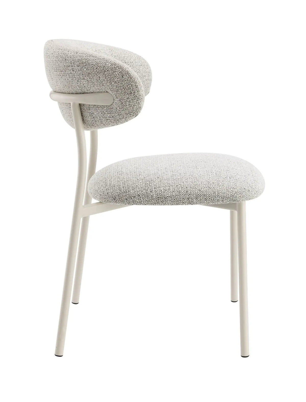 Kalam Fabric Side Chairs | Set Of 2 | Gray | Padded Foam Seat And Back