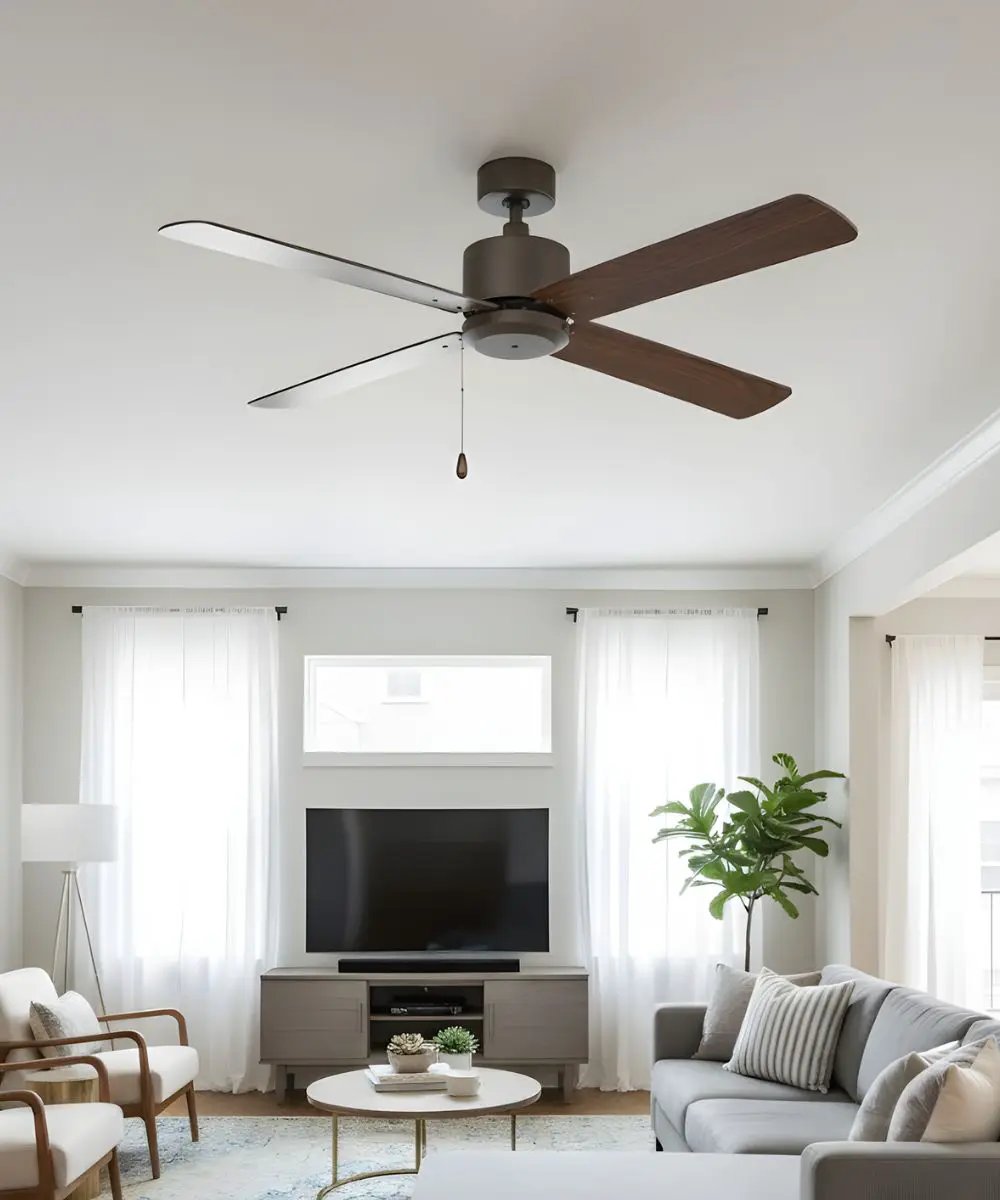 Ceiling Fan | 52 Inch | 4 Blade | Oil Rubbed Bronze Walnut