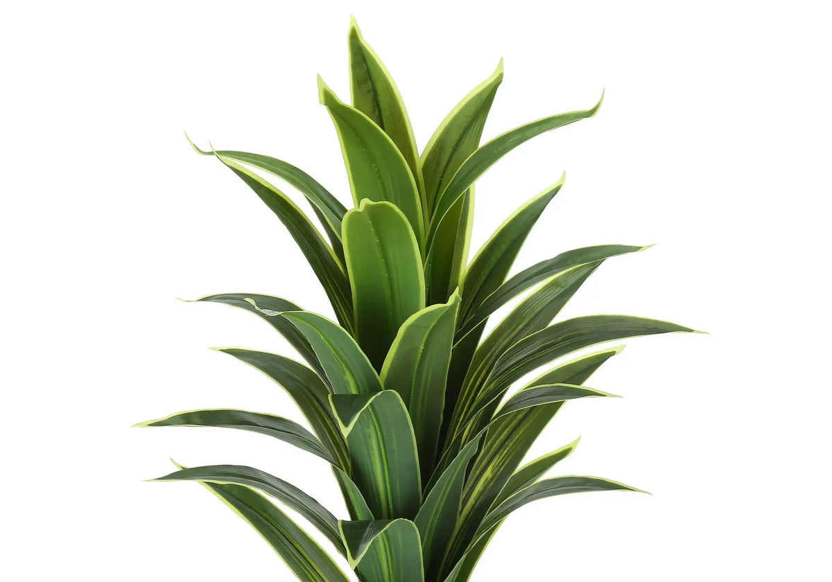 47 Inch Artificial Dracaena Tree | 34 Real Touch Leaves | Indoor Faux Floor Plant | Potted