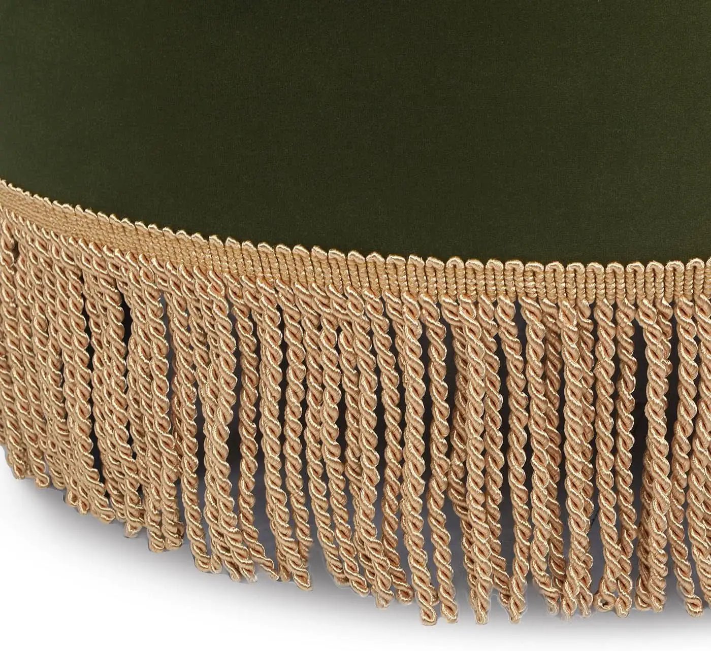 24 Inch Round PremiumQualityTextured Woven Upholstered Ottoman from PriceLows™