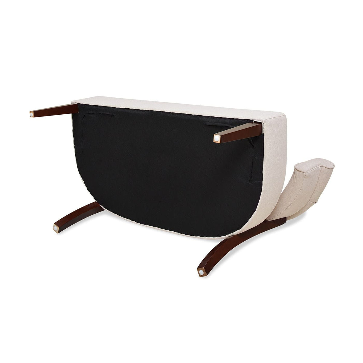 Jared Versatile Roll Arm Tufted Bench Settee | 2 Pieces | Fabric & Plywood | Home