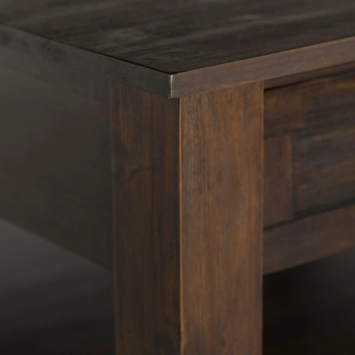 Monroe Handcrafted Side Table | Solid Acacia Hardwood | NC Lacquer Finish | 38 Inch Square