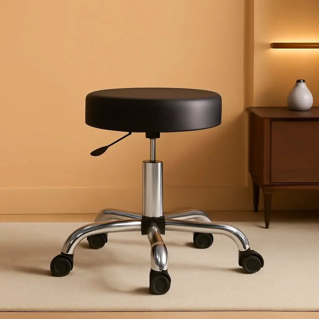 Boss Be Well Armless Medical Spa Stool Black Office Pro from PriceLows™