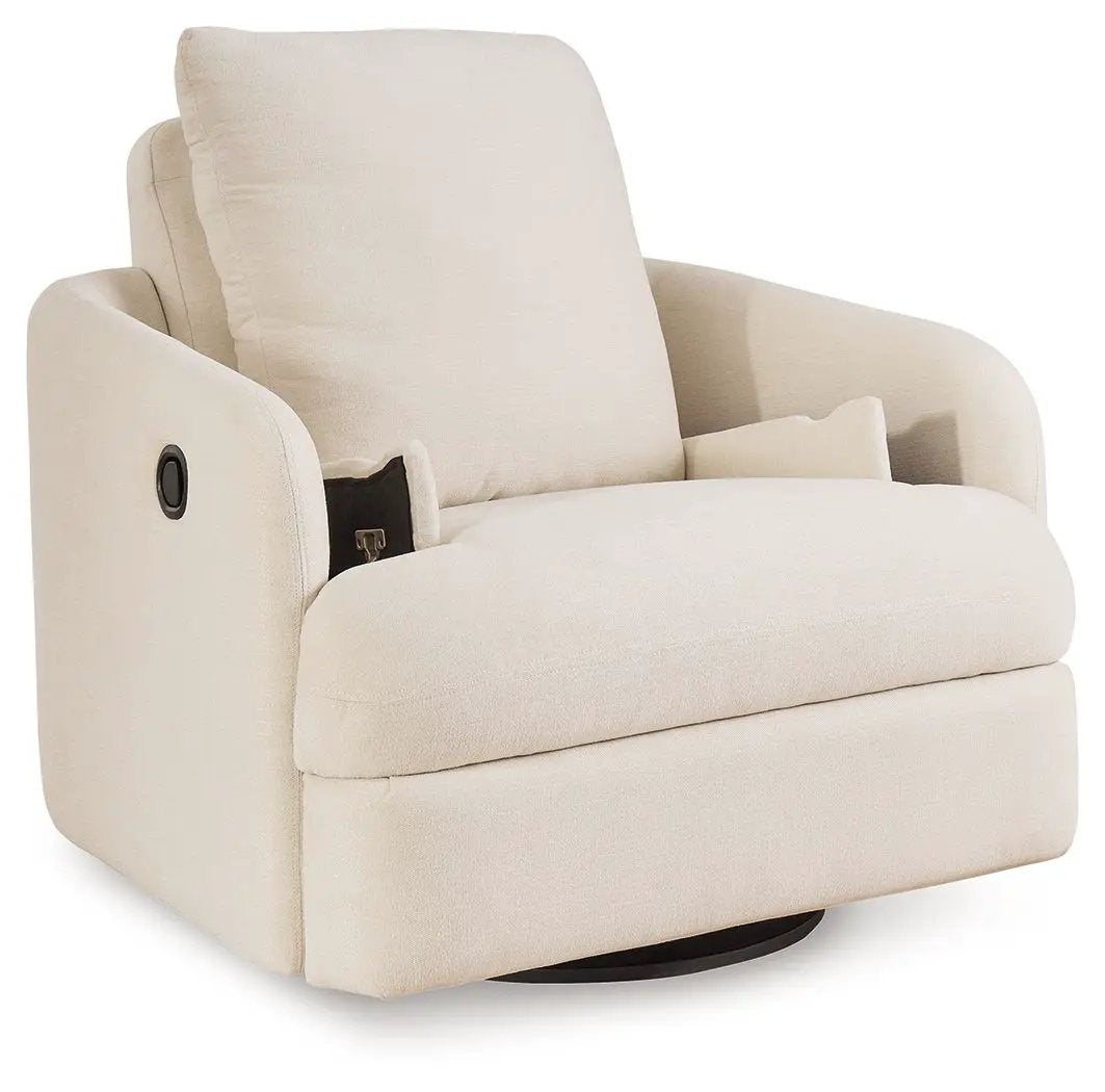 Modmax Swivel Glider Recliner | Cool Contemporary Look | Low-Maintenance Lounging | 41.38 Inch Length