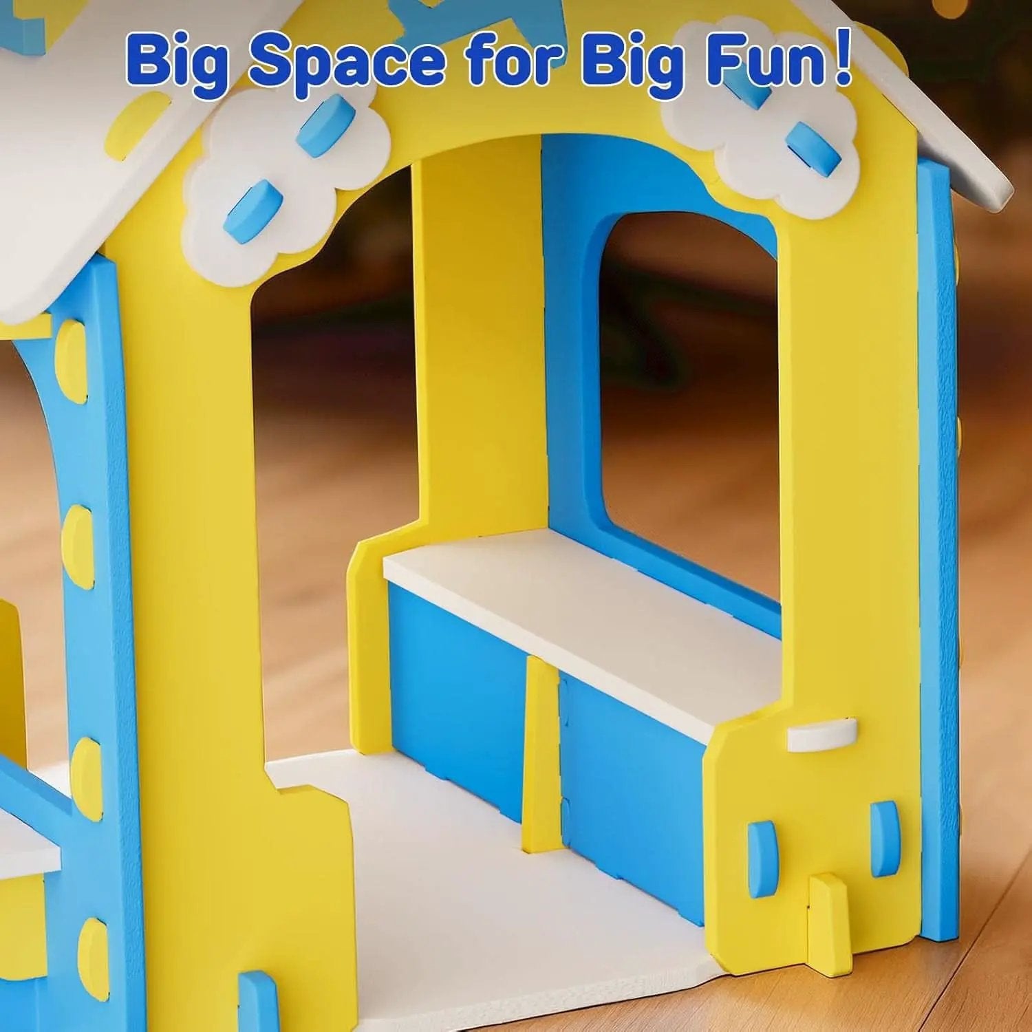 EVA Kids Indoor Playhouse Colorful Educational Fort from PriceLows™