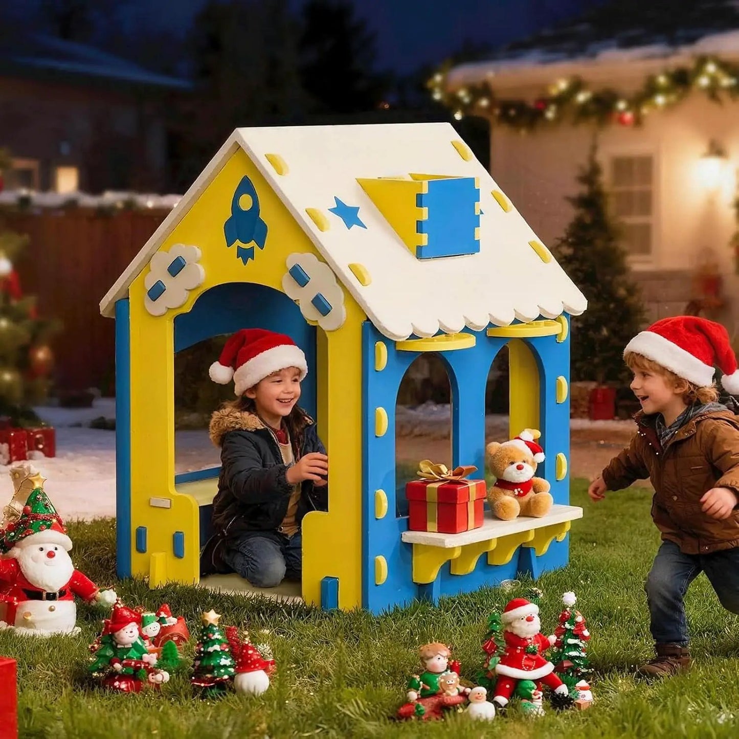 EVA Kids Indoor Playhouse Colorful Educational Fort from PriceLows™