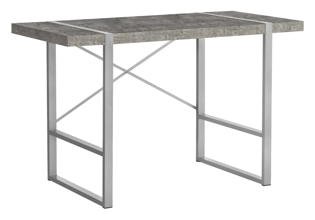 Industrial Computer Desk | 49 Inch Width | Robust Metal Legs | X-Shaped Support Bar