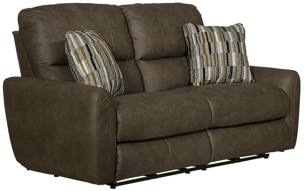 Dorian Reclining Loveseat | 4 Pieces | Faux Leather & Fabric | Living Room