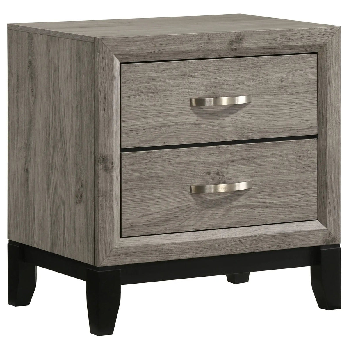 Valen Four-piece Full Bedroom Set Light | 57.25 x 78.75 x 56.25 in | Rubberwood & Engineered Wood | Taupe