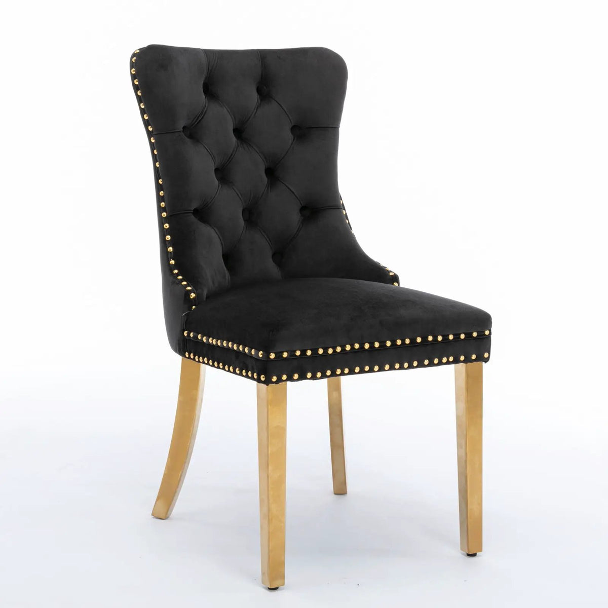 Dining Chair | Tufted Upholstery | Solid Wood Frame | Set Of 2