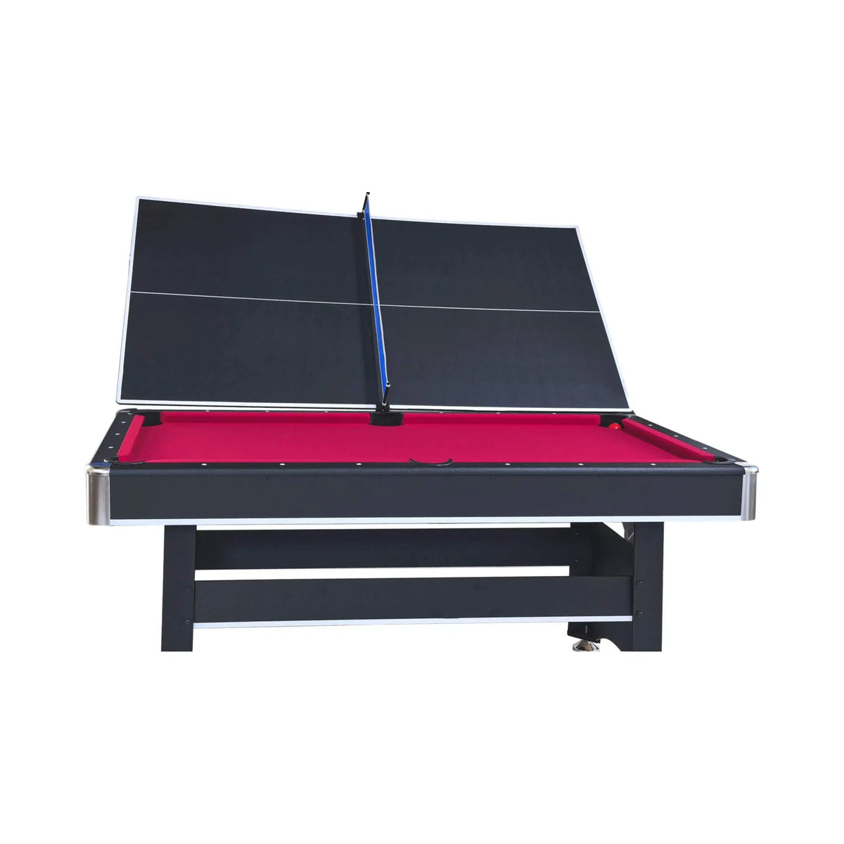 Multifunctional Pool Table | 6FT Wooden Design | Removable Table Tennis Top | Rubber Cushions